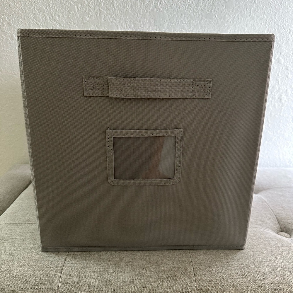 Lot of 8 Collapsible Foldable Fabric Cubes